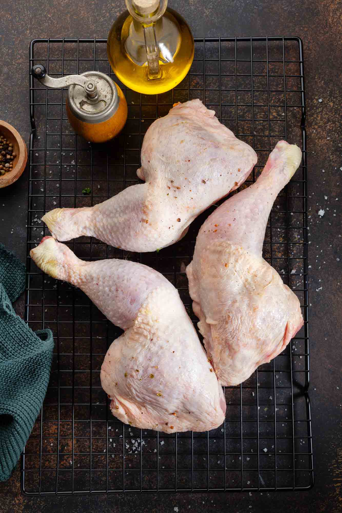 Raw chicken legs